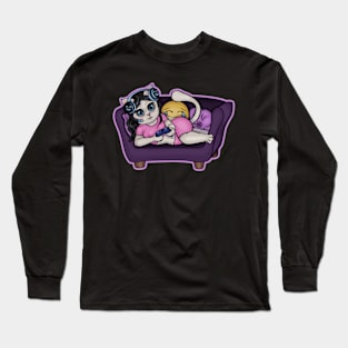 Game on! Gamer Cat Long Sleeve T-Shirt